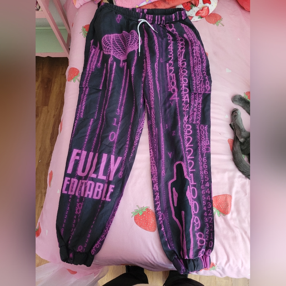 ROMWE Streetwear Cyber Life Pants